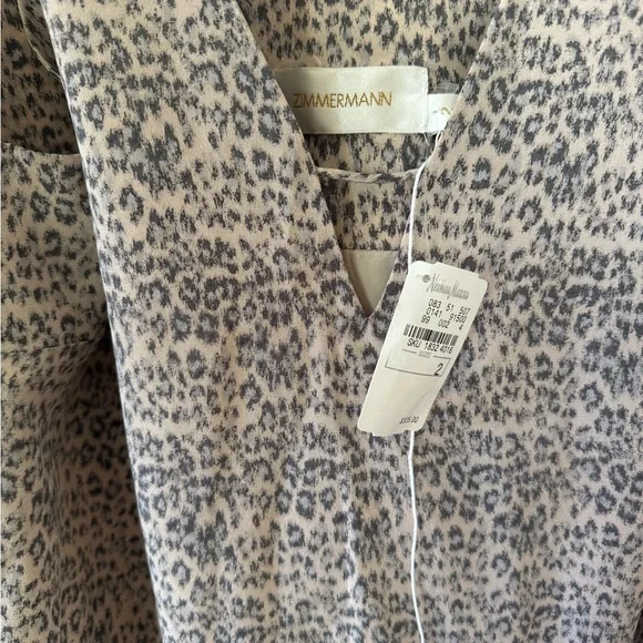Zimmermann Size 2, New with Tags Leopard Print Sleeveless Dress, Neiman Marcus - Picture 2 of 4